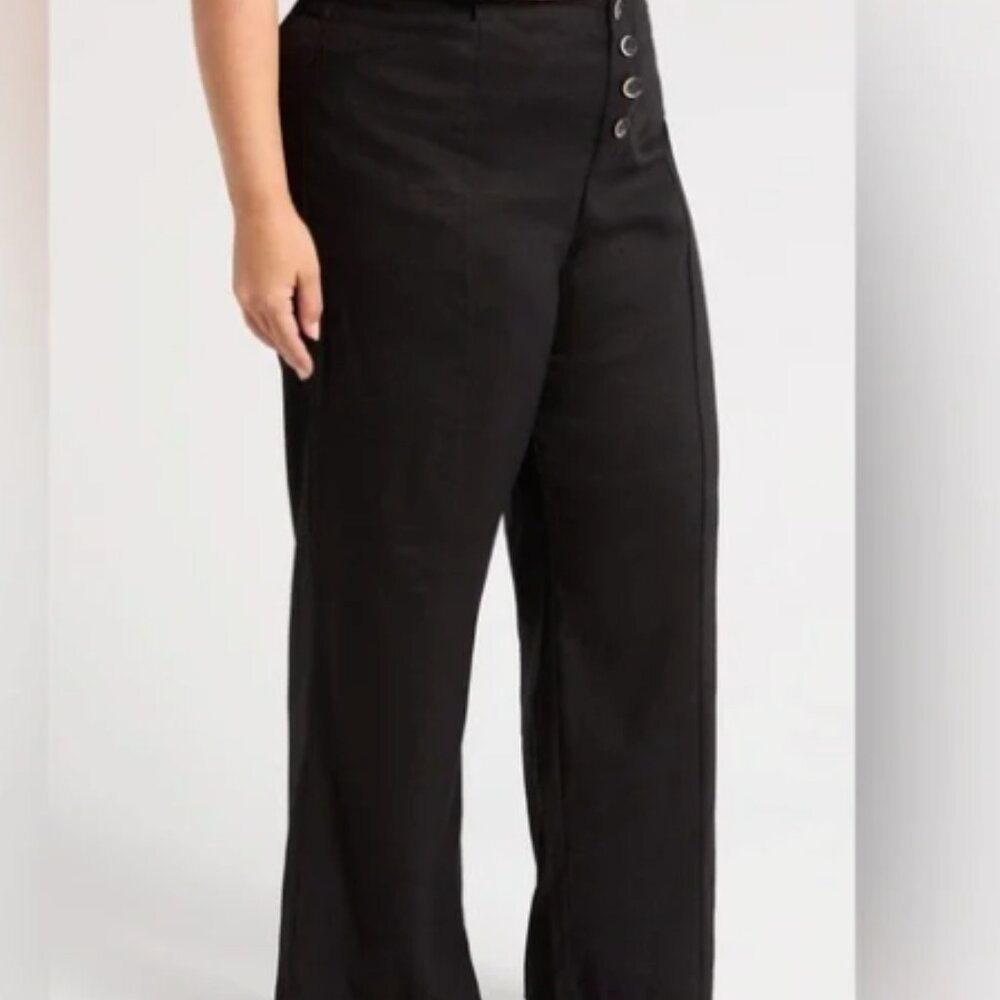 Universal Standard Women's Coastal Linen Blend Pants - size M (18/20)